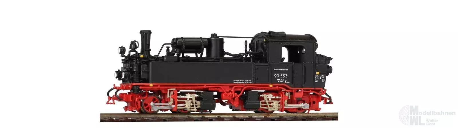 Bemo 1016853 - Dampflok BR 99 553 DR Rügen sä. IV K Reko Fertigmodell H0e