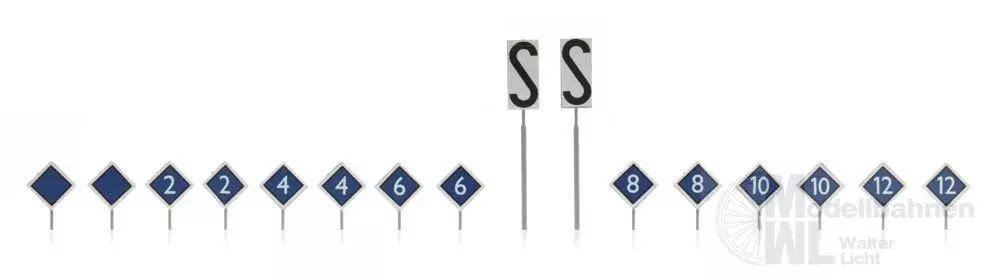 ARTITEC b.v. 387213 - NS Tafeln Bahnsteig 16 Stück H0 1:87