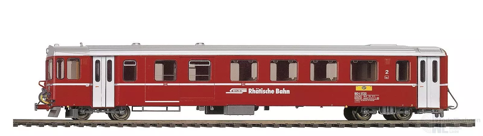 Bemo 3287131 - Steuerwagen BDt 1721 RhB Ep.V runde Lampen H0m
