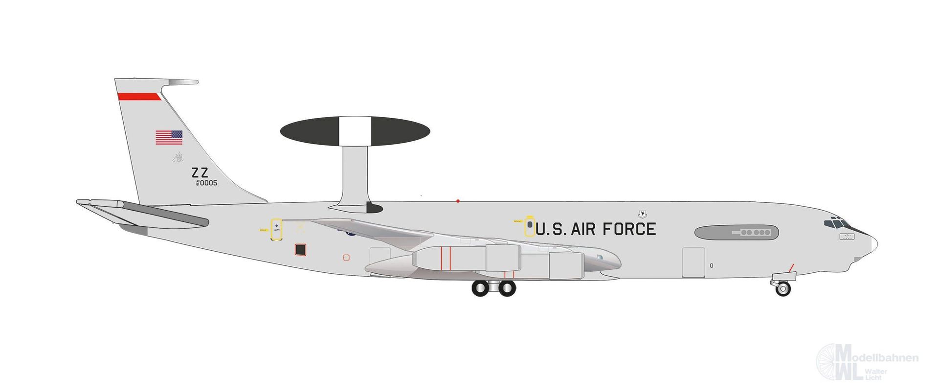 Herpa 538916 - E-3 USAF 961st AACS Kadena AB 1:500