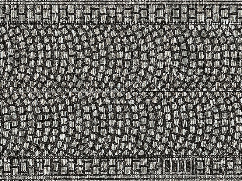 Noch 48430 - Kopfsteinpflaster 100 x 5 cm (aufgeteilt in 2 Rollen) TT 1:120