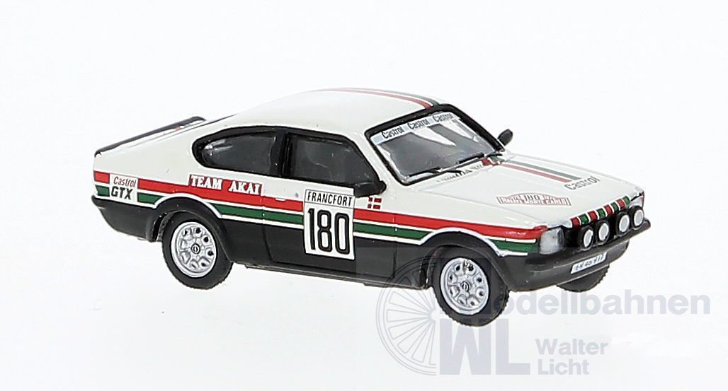 Brekina 20408 - Opel Kadett C GT/E Castrol von Oluf Raldorf Monte Carlo 1978 H0 1:87