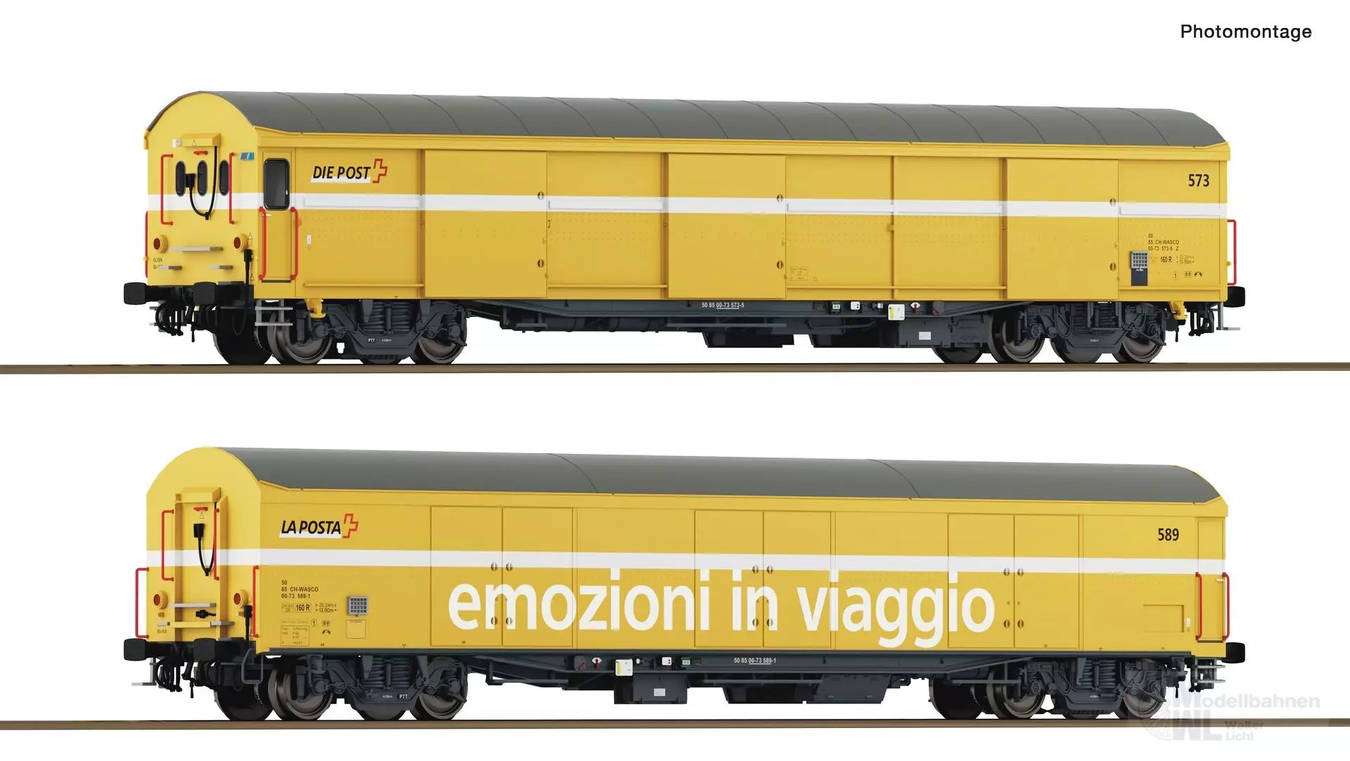 Roco 6600243 - Postwagen Set WASCOSA Ep.VI 2.tlg. H0/GL