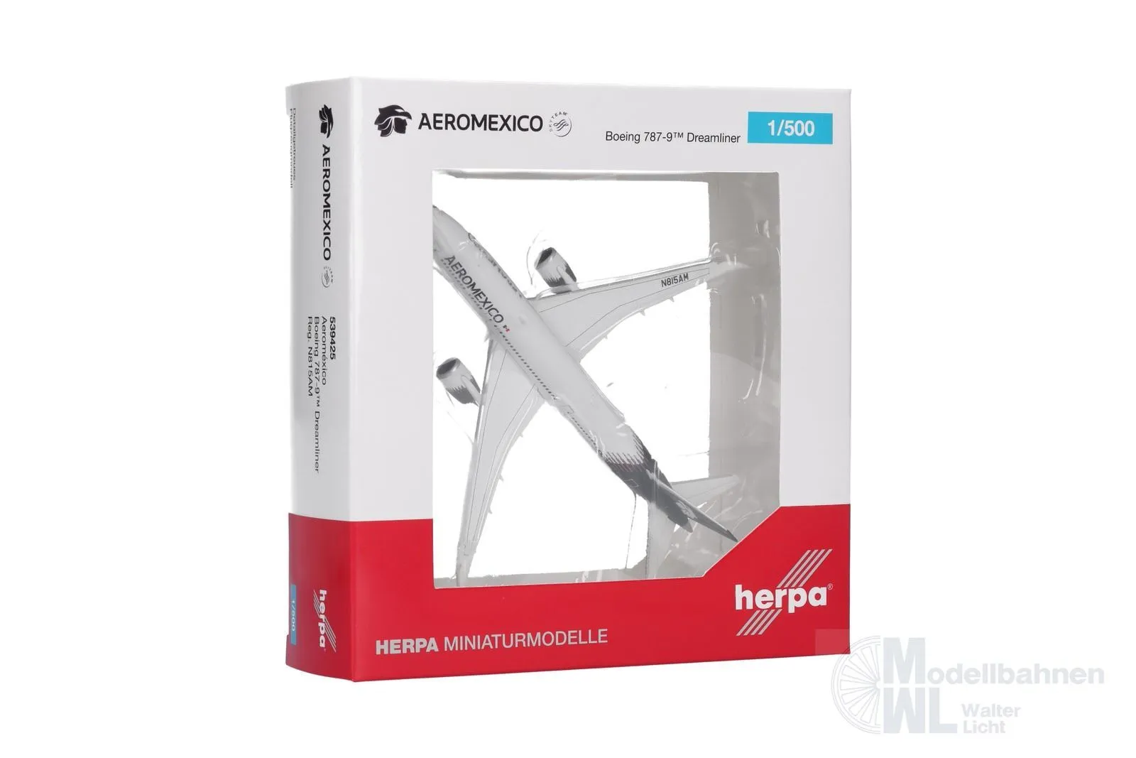 Herpa 539425 - Boeing 787-9 Dreamliner Aeroméxico 1:500