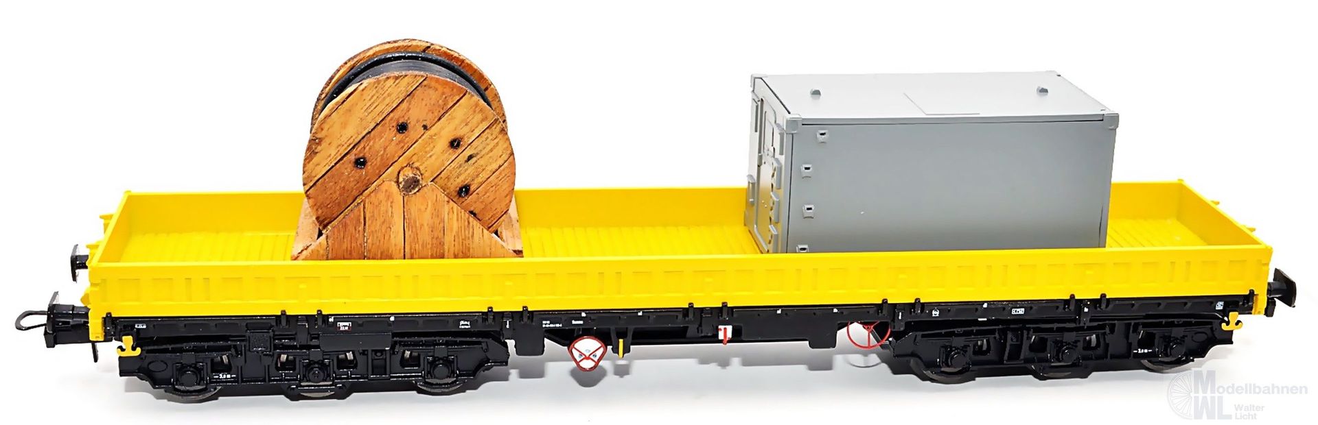 NPE NW22915 - Schwerlastwagen DB Ep.VI Samms-u 454 Bauzug Kabeltrommel Container H0/GL NPE NW22915 - Schwerlastwagen DB Ep.VI Samms-u 454 Bauzug Kabeltrommel Container H0/GL