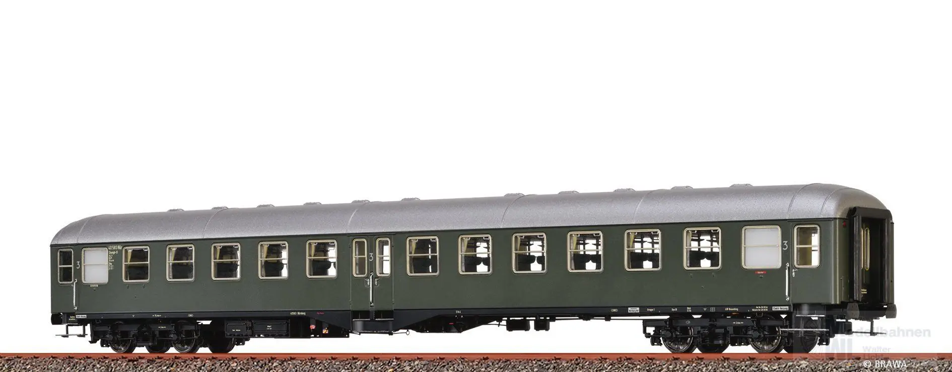 Brawa 58111 - Personenwagen DB Ep.III C4mbg-51 H0/WS
