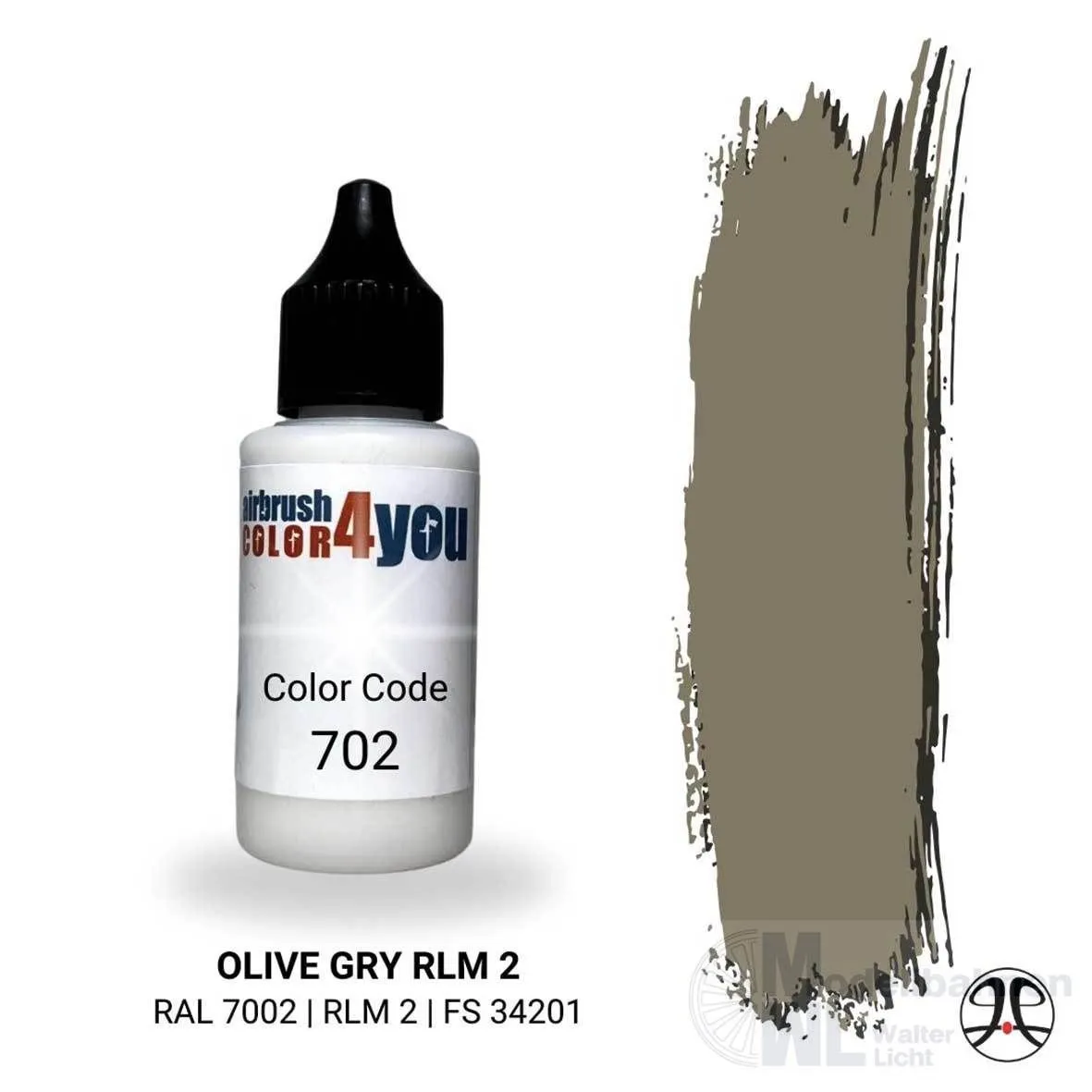 Busch 961000702 - Acrylfarbe RLM Olivgrau RAL7002 30ml