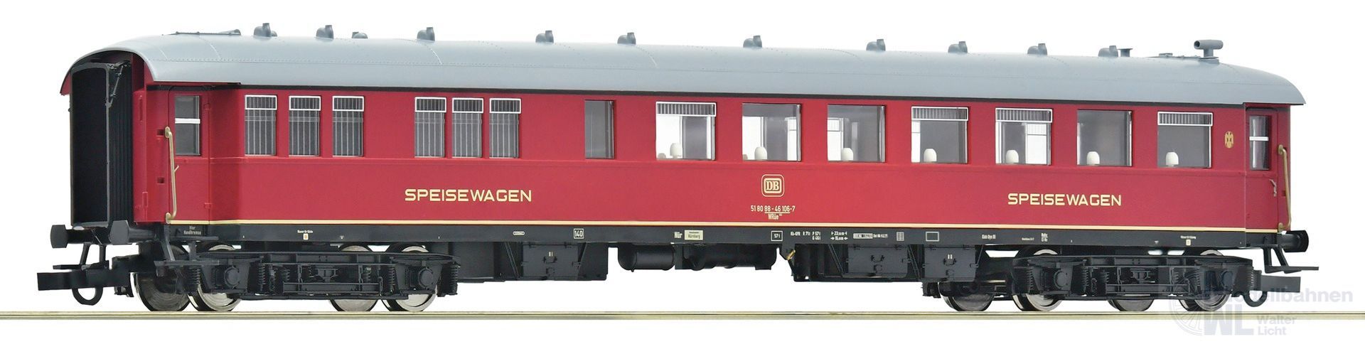 Roco 6200161 - Speisewagen DB Ep.IV WRüg(e) 151 H0/GL Roco 6200161 - Speisewagen DB Ep.IV WRüg(e) 151 H0/GL