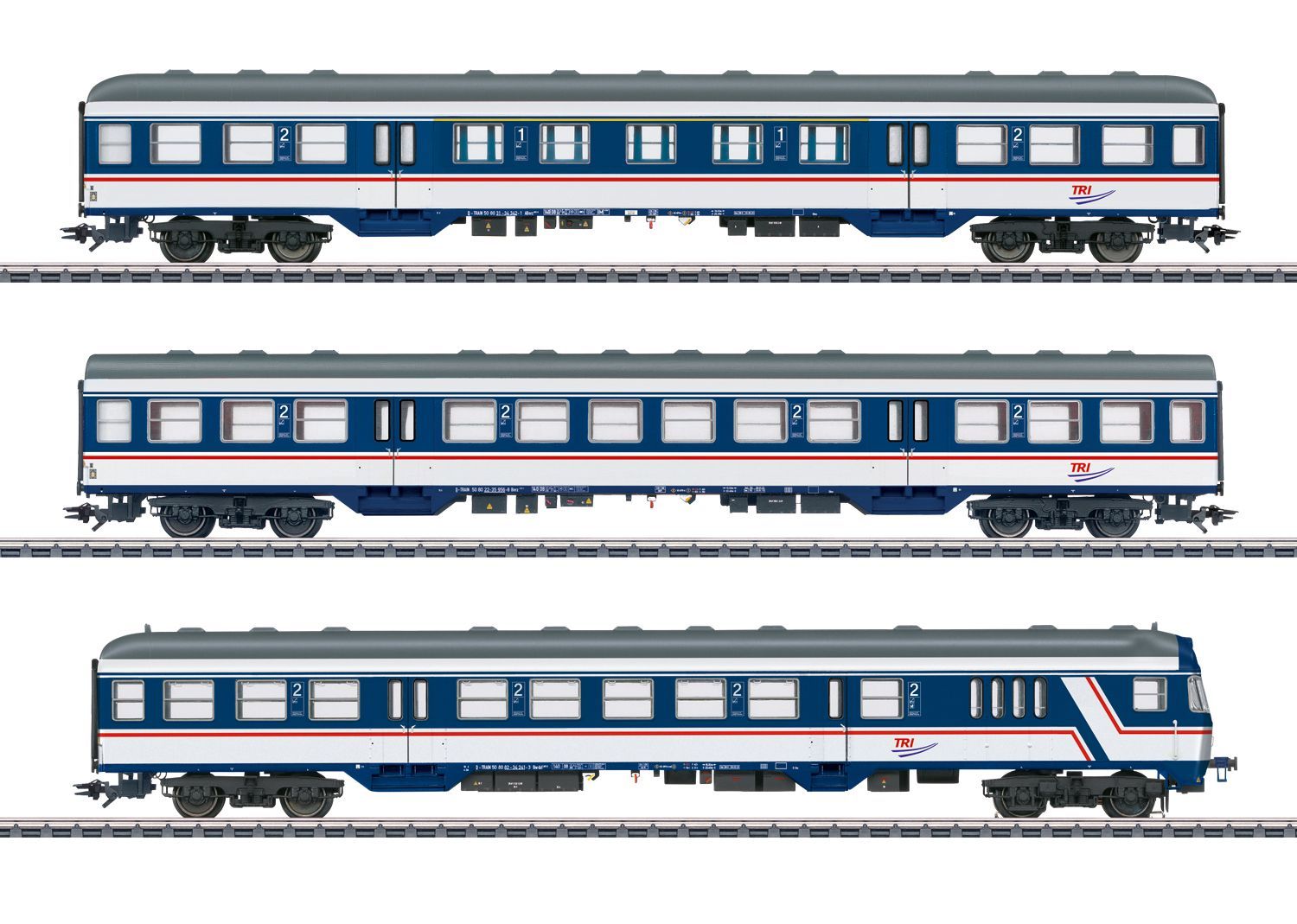 Märklin 43826 - Personenwagen-Set TRI Ep.VI 3.tlg.H0/WS