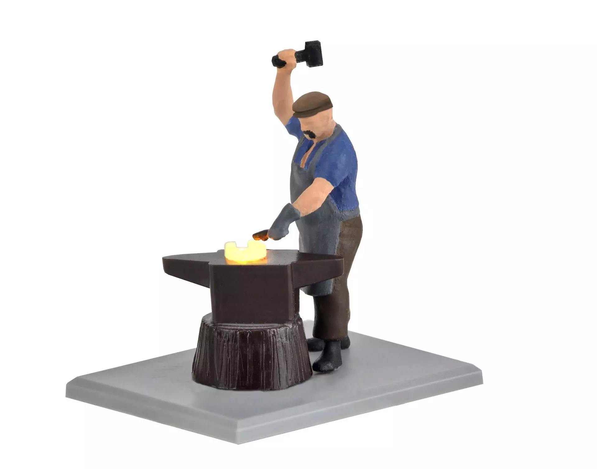 Viessmann 1514 - Schmied mit glühendem Eisen bewegt H0 1:87