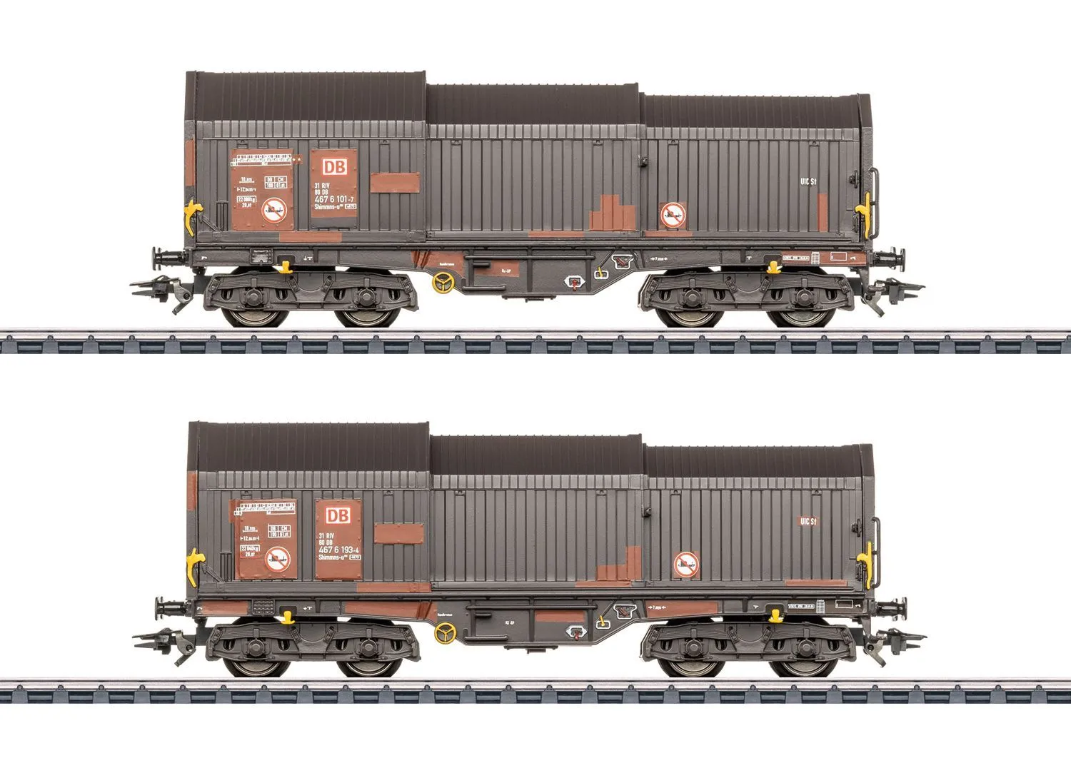 Märklin 46876 - MHI Teleskophaubenwagen Set DB Ep.V 2.tlg. H0/WS