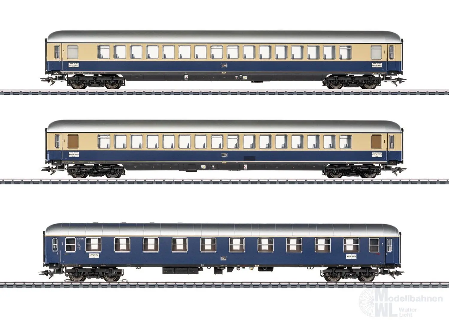 Trix 23113 - PROFI-CLUB Schnellzugwagen Set DB Ep.III 3.tlg. H0/GL