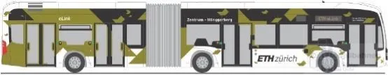 Rietze 77648 - Mercedes-Benz eCitaro G ETH Zürich (CH) H0 1:87