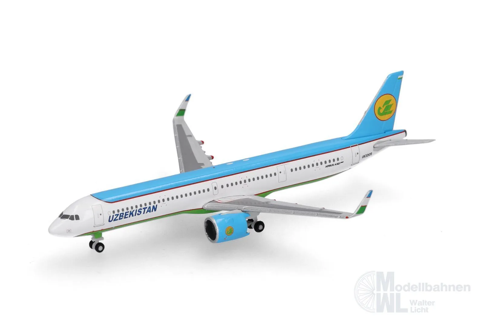 Herpa 539197 - Airbus A321neo Uzbekistan Airways 1:500