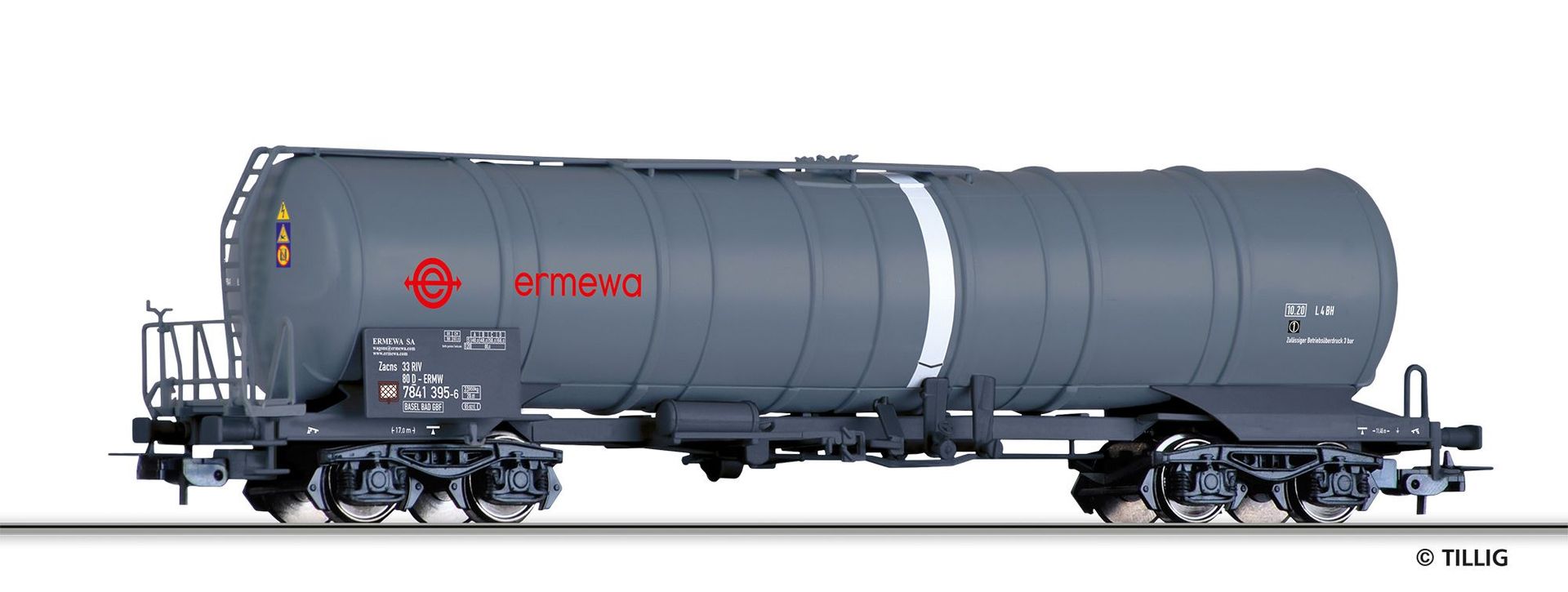 Tillig 77030 - Kesselwagen ERMEWA Ep.VI Zacns H0/GL