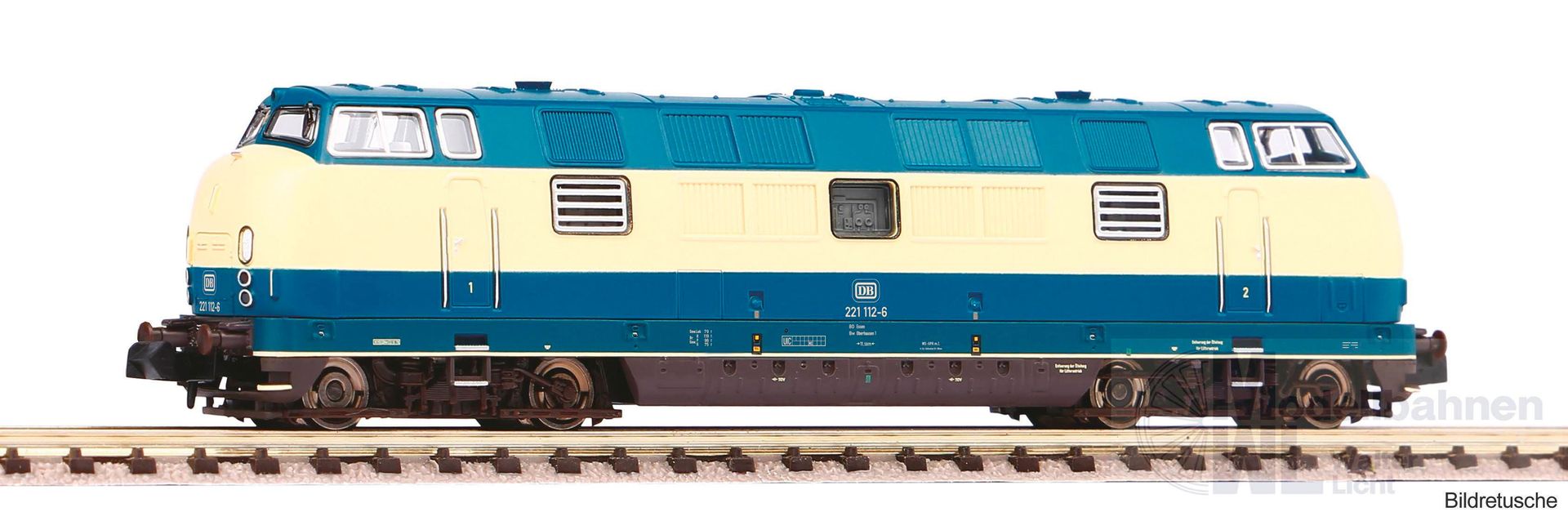 Piko 40512 - Diesellok BR 221 DB Ep.IV blau beige N 1:160
