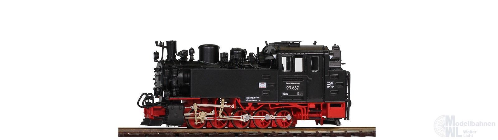 Bemo 1006891 - Dampflok BR 99 687 DR Ep.III Fertigmodell H0e