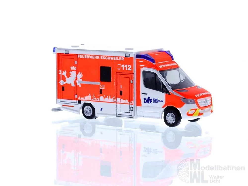 Rietze 76107 - Mercedes-Benz GSF RTW ´18 Rettungsdienst FW Eschweiler H0 1:87