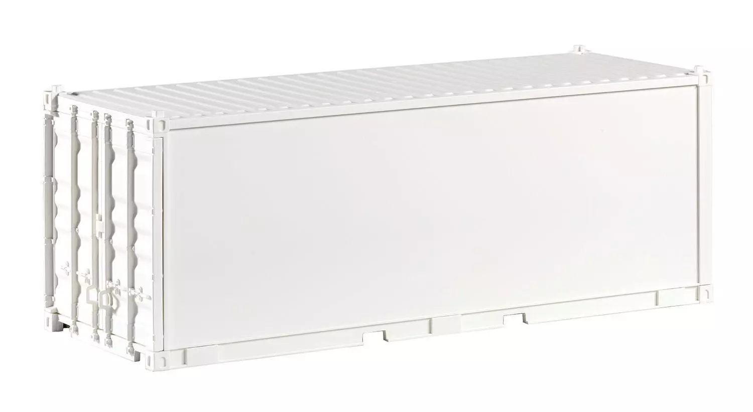 Piko 36302 - Container 20' weiß, unbedruckt, glatt SPUR G 1:22,5