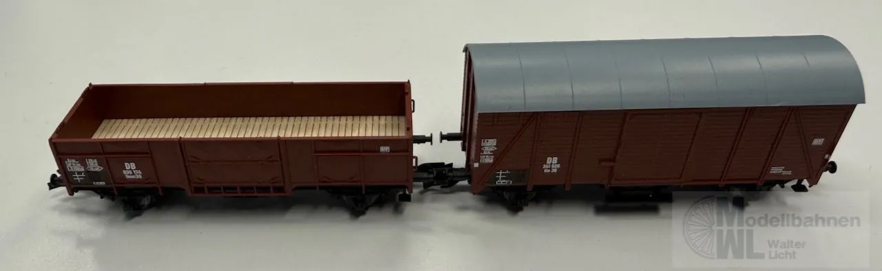 IGRA MODEL 96600001 - Güterwagen Set DB Ep.III Gm39 und Ommu39 TT 1:120