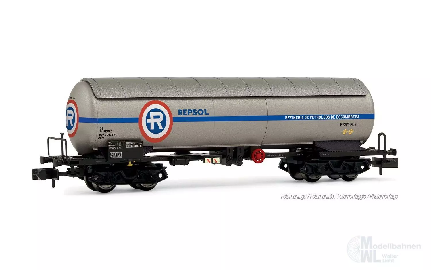 Arnold 6723 - Kesselwagen RENFE Ep.III/IV Repesa-Repsol Rohöl N 1:160