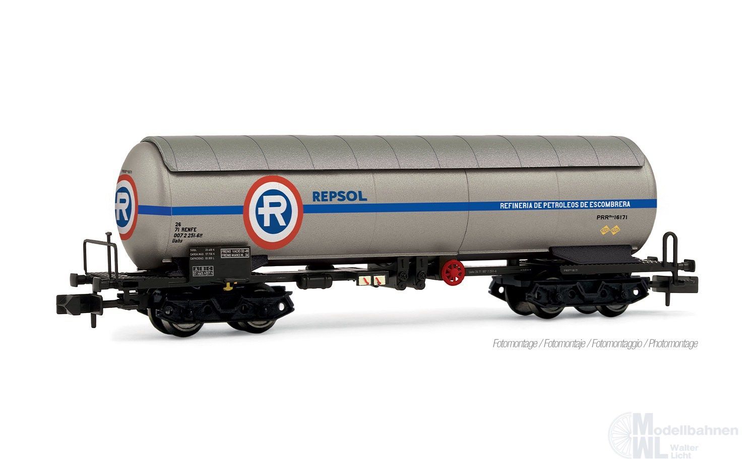 Arnold 6723 - Kesselwagen RENFE Ep.III/IV Repesa-Repsol Rohöl N 1:160