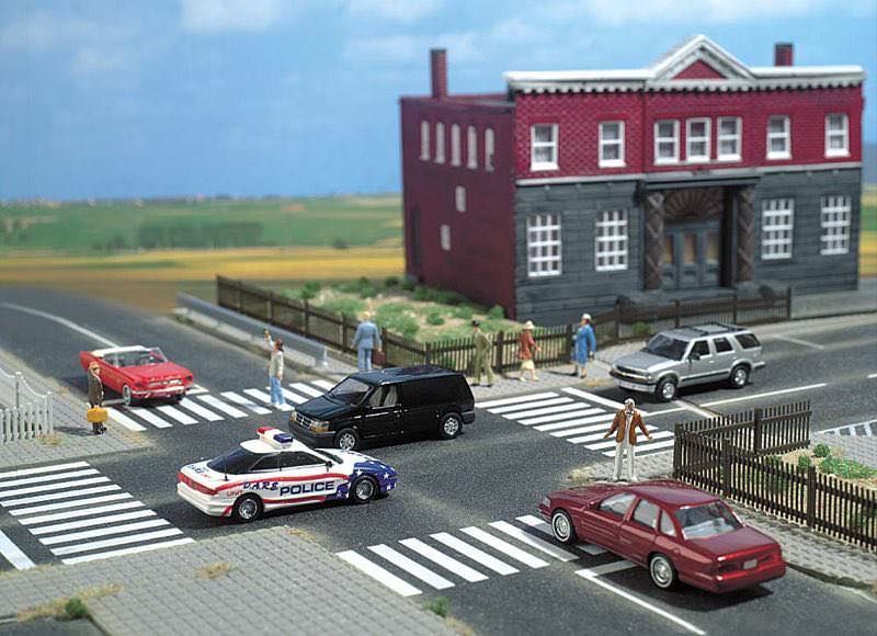 Busch 9712 - Straßenkreuzung H0 1:87