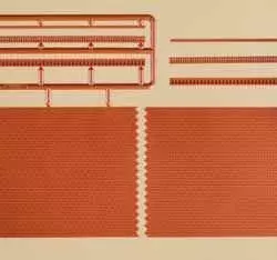 Auhagen 41205 - 2 Ziegelmauern mit Zahnfriesvarianten H0 1:87