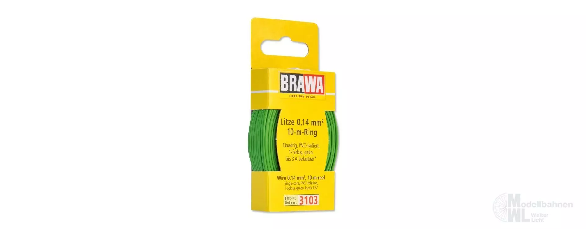 Brawa 3103 - Litze grün 10 Meter