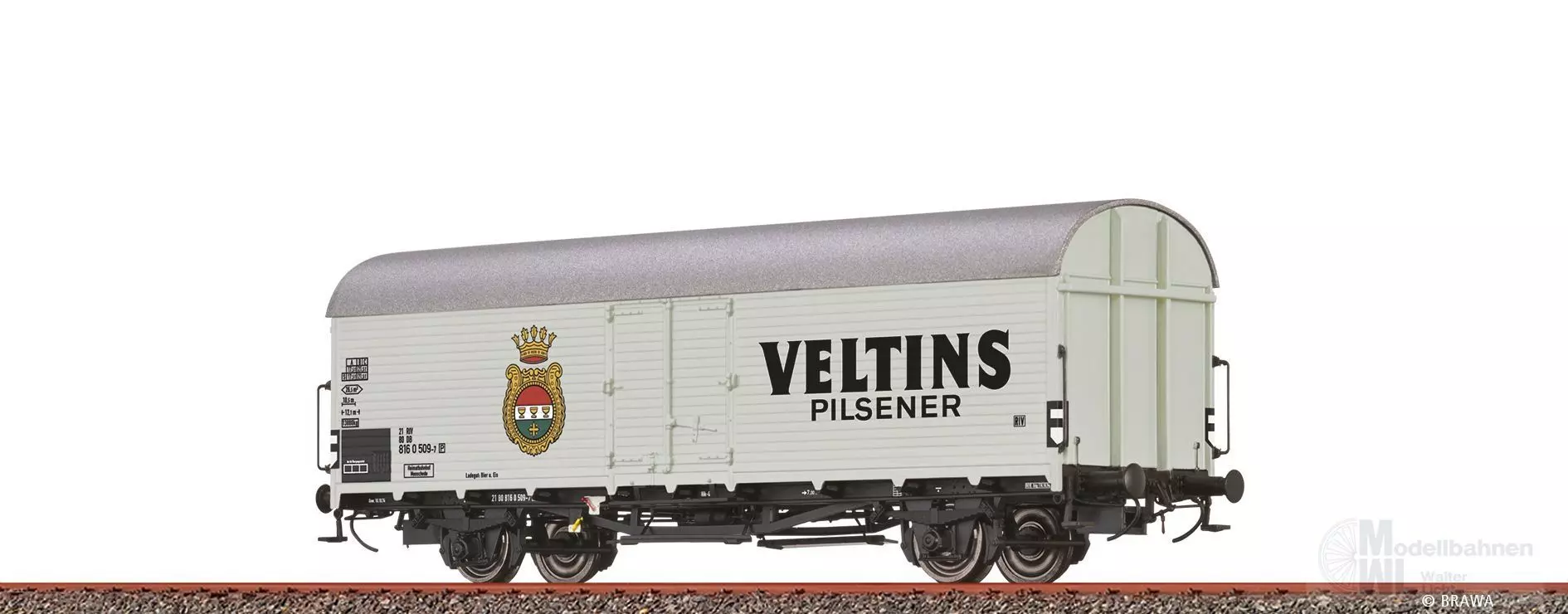 Brawa 47643 - Kühlwagen DB Ep.IV Ibdlps383 Veltins H0/GL
