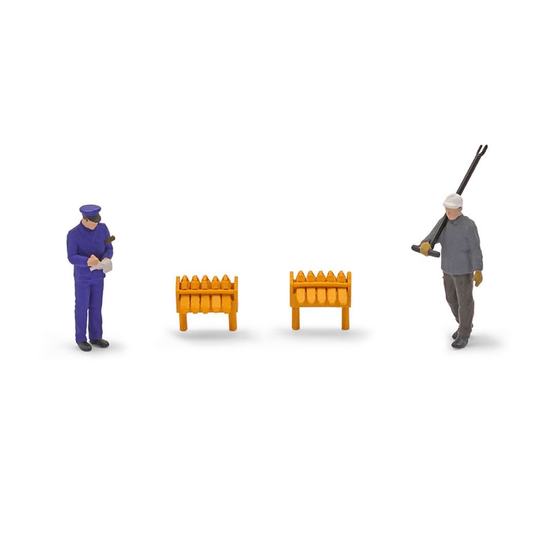 Busch 8875 - A-Set: Rangierer&Wagenm.Ep.3- TT 1:120