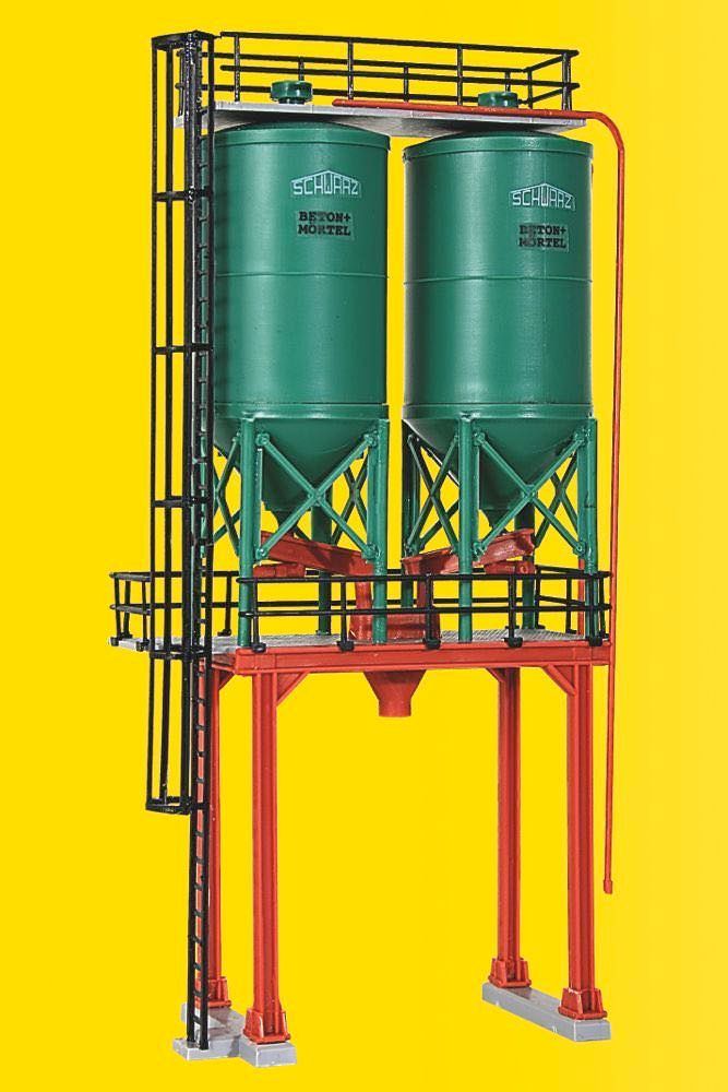 Kibri 39931 - Doppelsilo SchwarzBau H0 1:87 Kibri 39931 - Doppelsilo SchwarzBau H0 1:87