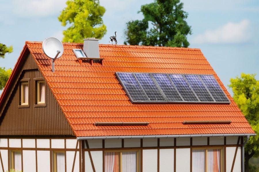 Auhagen 41651 - Sat.-Anlagen, Solarkollektoren H0 1:87