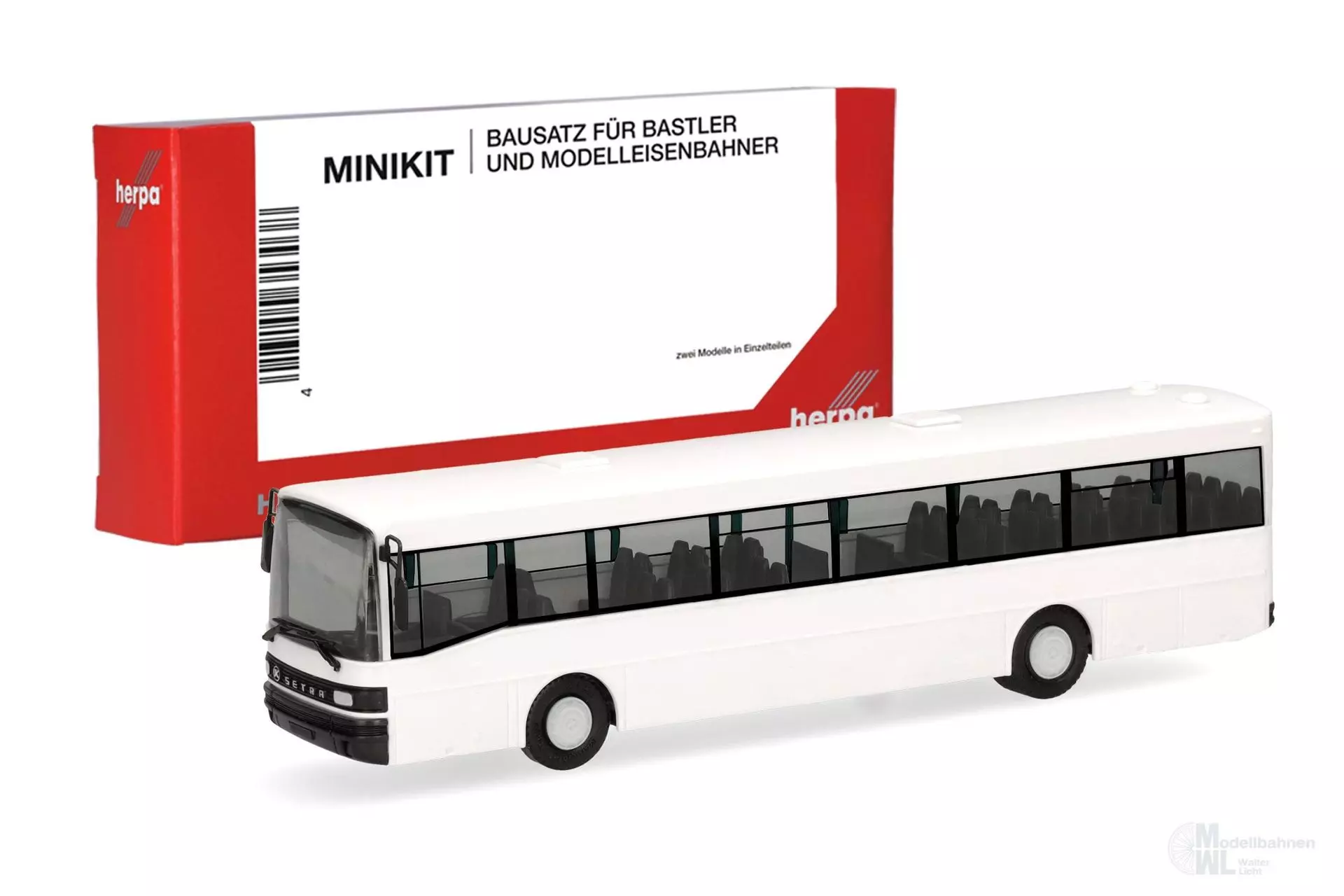 Herpa 014304 - MiKi Setra 215 SL weiß 1 Stück H0 1:87