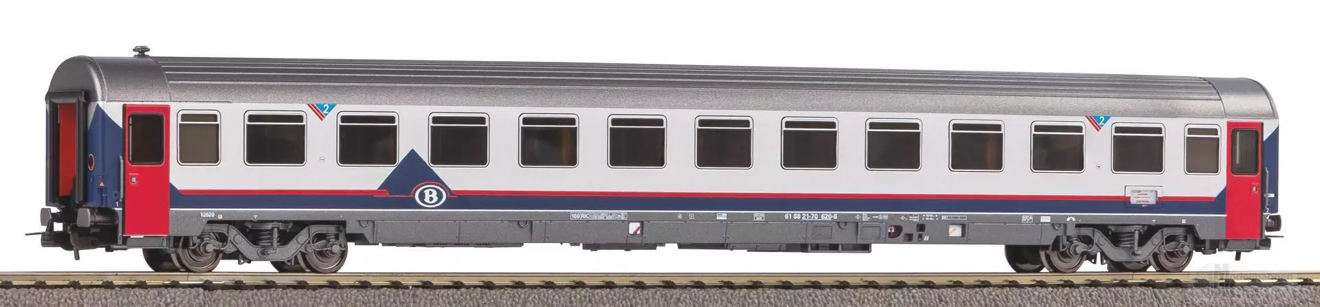 Piko 58542 - Personenwagen SNCB Ep.V 2.Kl. Eurofima H0/GL