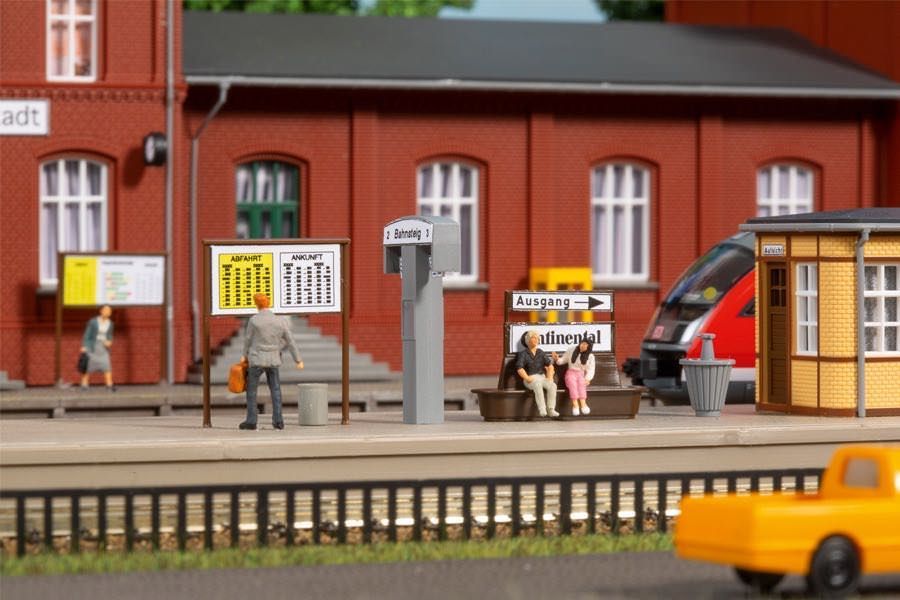 Auhagen 13343 - Bahnhofsausstattung TT 1:120