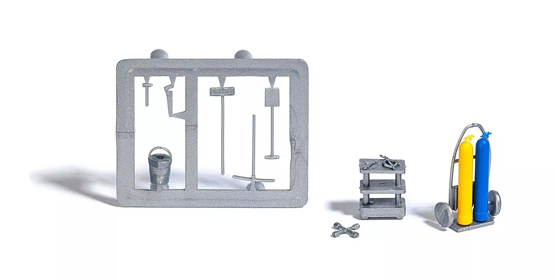 Busch 7785 - M-Set:Schweißgerät/Werkzeug H0 1:87