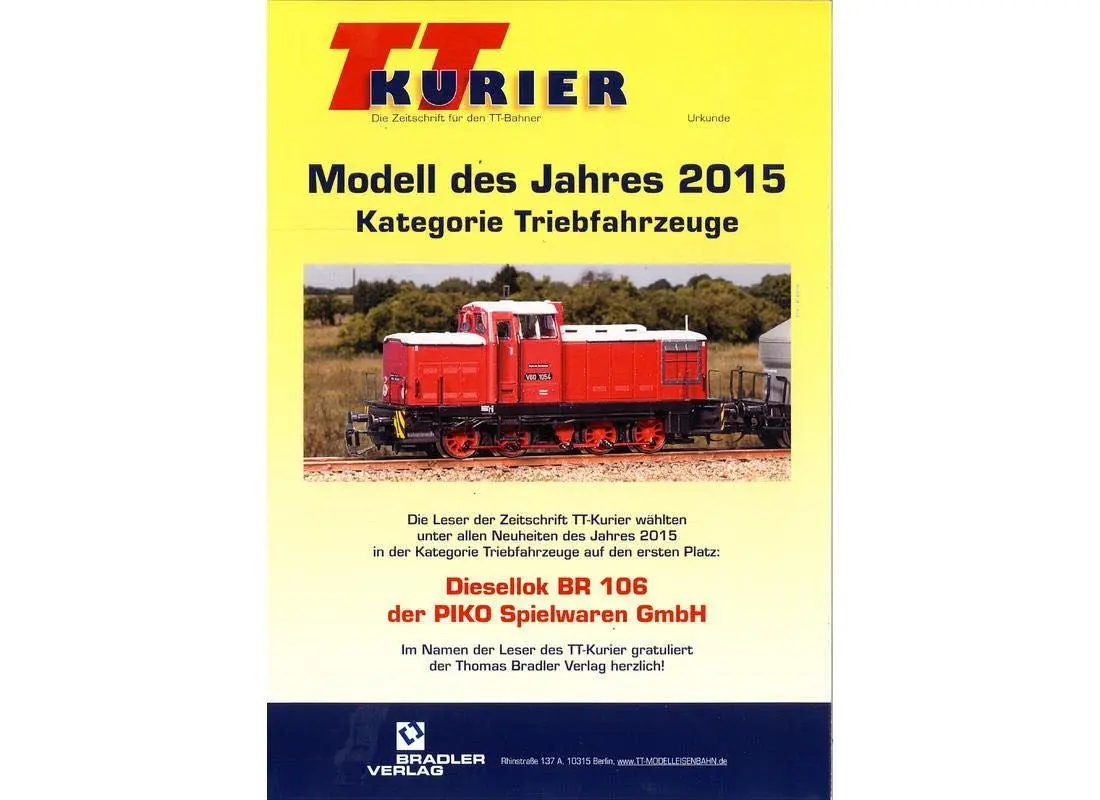 Piko 47360 - Diesellok V 60.10 DR Ep.III TT 1:120