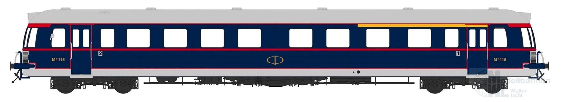 Sudexpress SNMY11518 - Triebwagen Serie 0100 CP Ep.III My 115 Anos 60 H0/GL