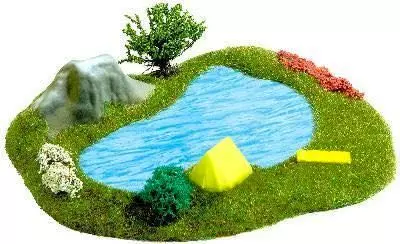 Busch 3101 - See mit Zelt H0 1:87