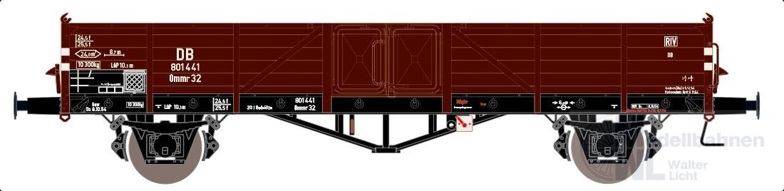 Exact Train 20170 - Güterwagen offen DB Ep.III Linz H0/GL