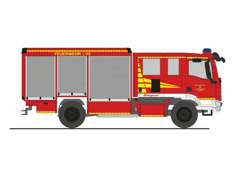 Rietze 72983 - Schlingmann Varus MAN HLF FW Garbsen H0 1:87