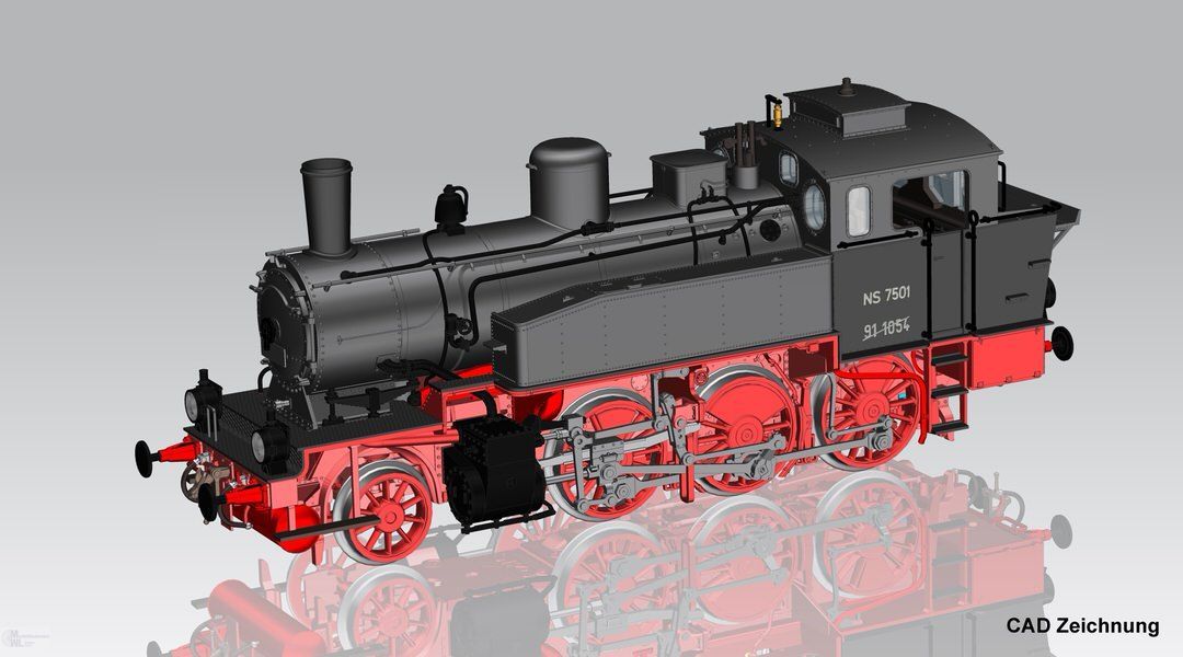 Piko 50748 - Dampflok Rh 75 NS Ep.III (Ex BR 91) H0/WS Sound