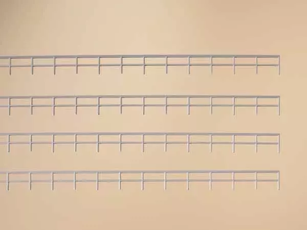 Auhagen 42655 - Geländer für Bahnbrücken 166 cm H0 1:87 / TT 1:120