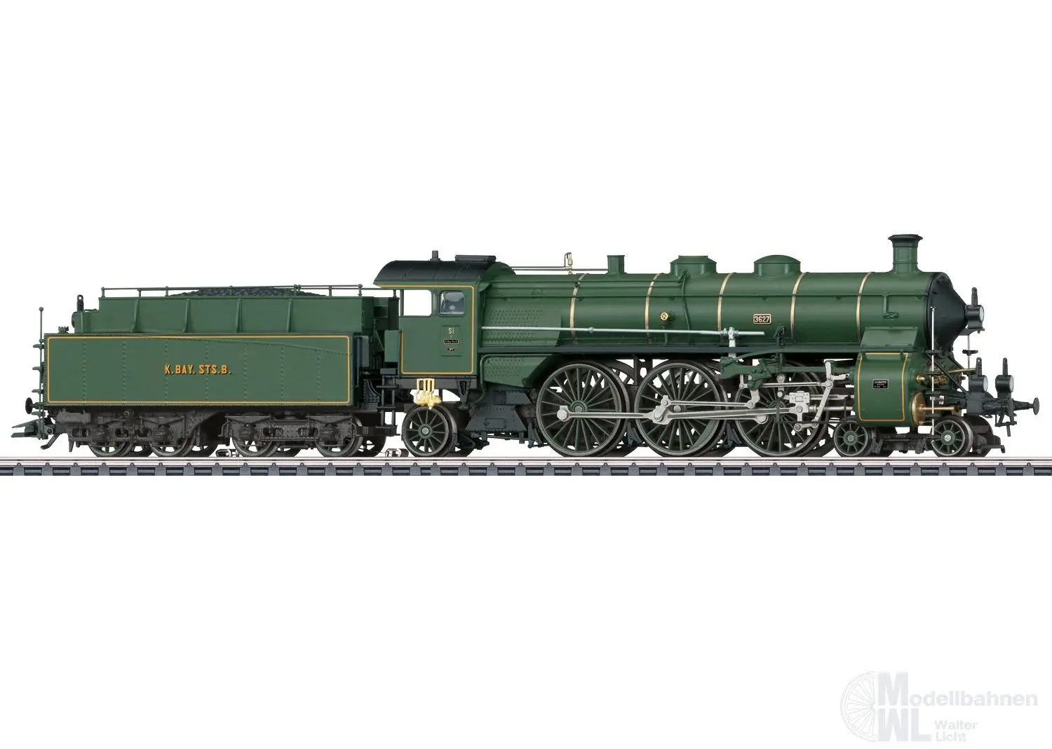 Märklin 39435 - Dampflok S 3/6 K.Bay.Sts.B. Ep.I grün H0/WS Sound