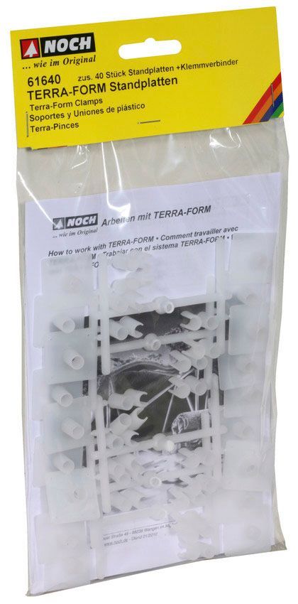 Noch 61640 - Standplatten und Klemmverbinder G/1/0/H0/H0m/H0e/TT/N/Z