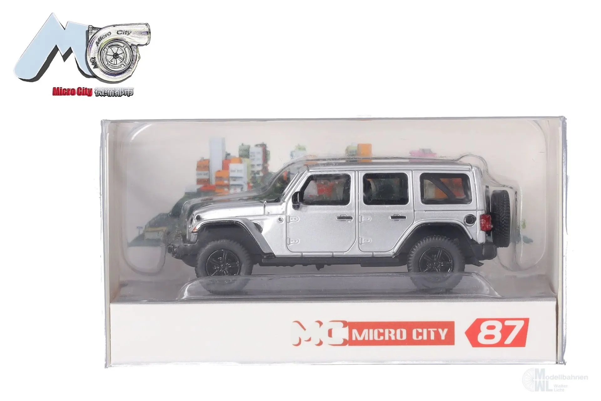 Herpa 87MC000027 - Jeep Wrangler silber (ab 2017 H0 1:87