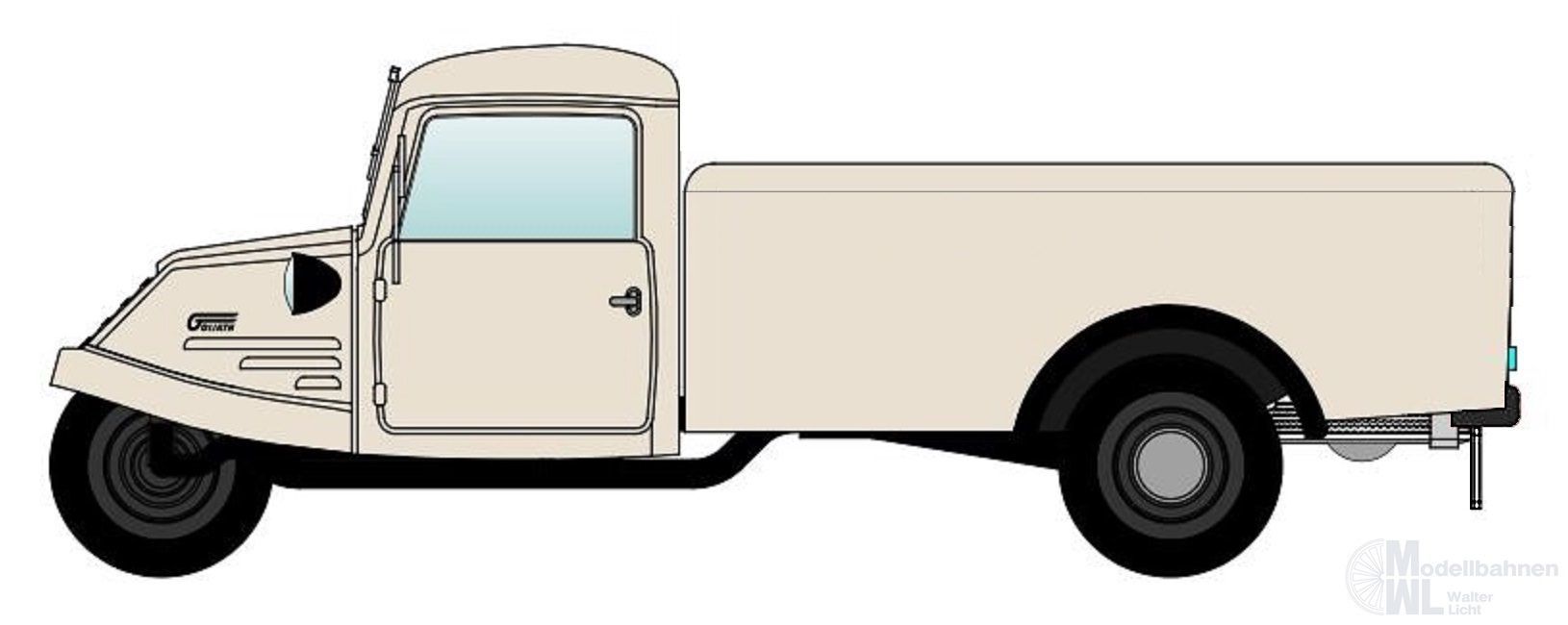 NPE NA88179 - Goliath GD 750 Halbkasten neutral H0 1:87