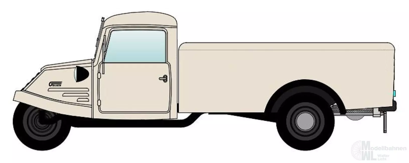 NPE NA88179 - Goliath GD 750 Halbkasten neutral H0 1:87