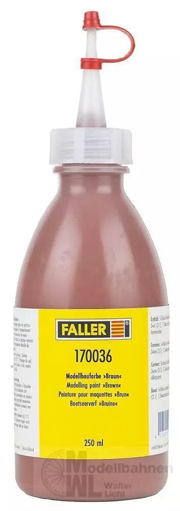 Faller 170036 - Modellbaufarbe braun 250 ml